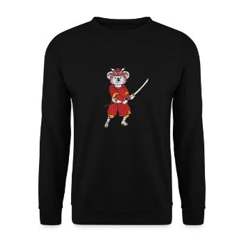 Samouraï koala - Sweat-shirt Unisexe - noir - Devant - Alina (178cm) & Michal (187cm)