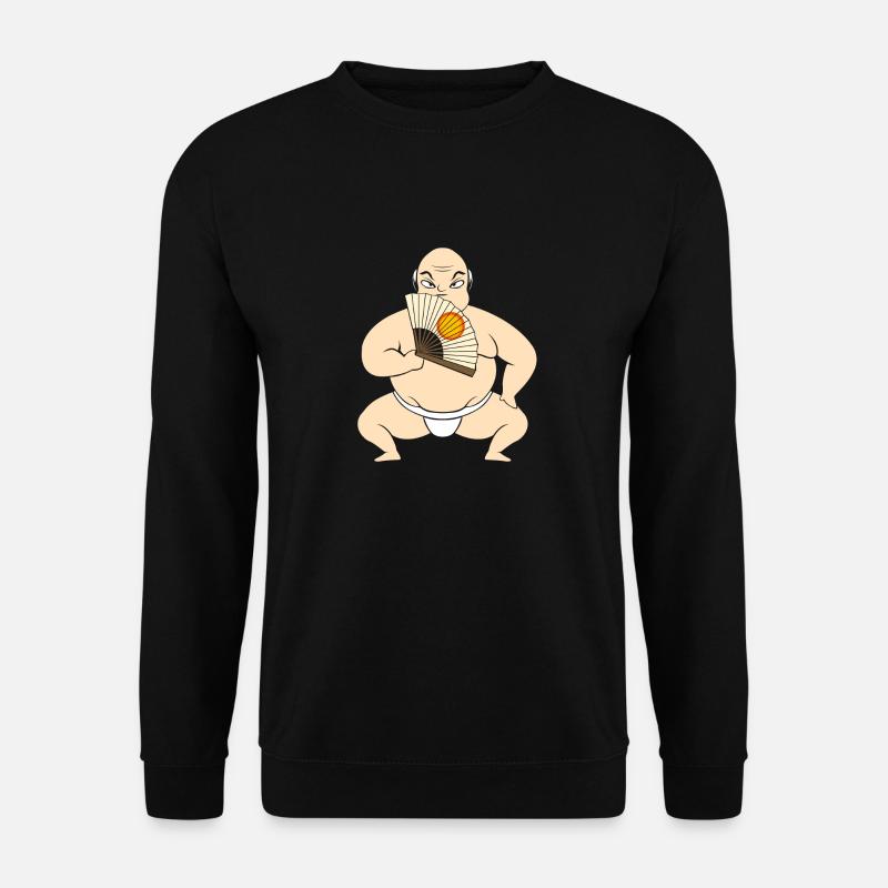 Samurai Funny Fun Naked - Unisex Pullover - Schwarz