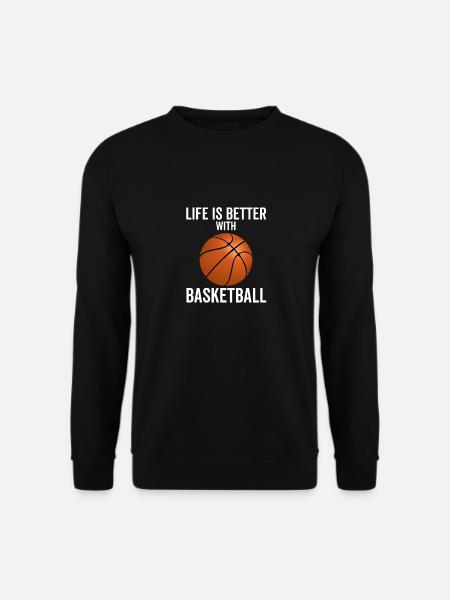 Life is Better With Basketball - Unisex Sweatshirt - black