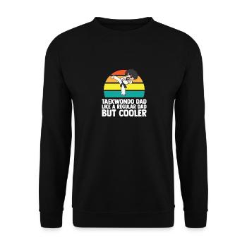 Taekwondo Martial Arts Gift Idea Tae Kwon Do - Unisex Sweatshirt - black - Front - Alina (178cm) & Michal (187cm)