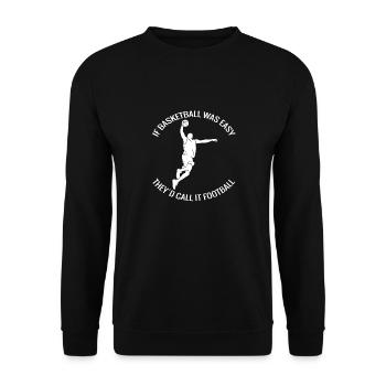 Amateurs de basket-ball Club de basket-ball Joueurs de basket-ball - Sweat-shirt Unisexe - noir - Devant - Alina (178cm) & Michal (187cm)
