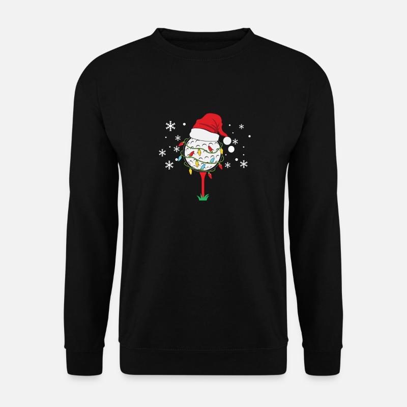 Golfspieler Sport Golferinnen Golfer Weihnachten - Unisex Pullover - Schwarz