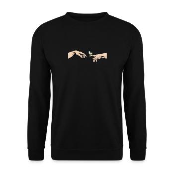 Blue Tit Bird Of The Year Blue Tit - Unisex Sweatshirt - black - Front - Alina (178cm) & Michal (187cm)