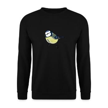 Blue Tit Bird Of The Year Blue Tit - Unisex Sweatshirt - black - Front - Alina (178cm) & Michal (187cm)
