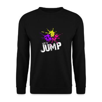 Gymnastik Turnen und Trampolin Akrobatik Sport - Unisex Pullover - Schwarz - Vorne - Alina (178cm) & Michal (187cm)