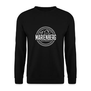 Marienberg Erzgebirge - Unisex Pullover - Schwarz - Vorne - Alina (178cm) & Michal (187cm)