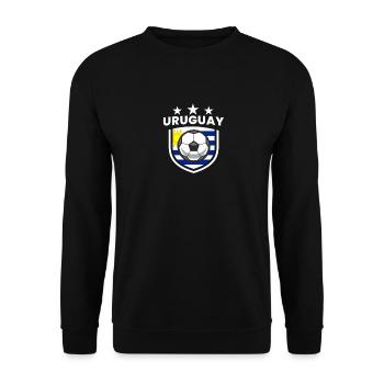 Équipe d’Uruguay de football Flag Football - Sweat-shirt Unisexe - noir - Devant - Alina (178cm) & Michal (187cm)