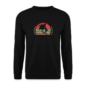 Skaters Skate Skateboarding Skateboard - Sweat-shirt Unisexe - noir - Devant - Alina (178cm) & Michal (187cm)