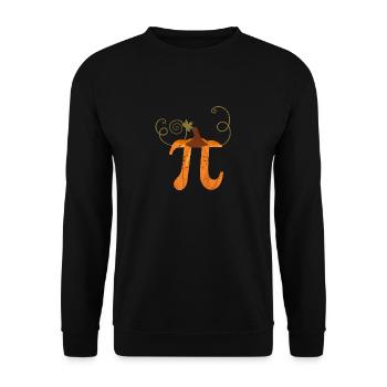 Pi Day Pumpkin Pike Math Drôle d’effrayant - Sweat-shirt Unisexe - noir - Devant - Alina (178cm) & Michal (187cm)