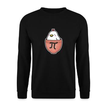 Chicken Pot Pi Day Funny Math Teacher Math - Unisex Sweatshirt - black - Front - Alina (178cm) & Michal (187cm)