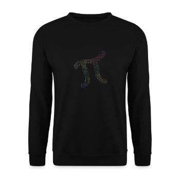 Chiffres de Pi dans les numéros de code source Pi Jour 3.14159 - Sweat-shirt Unisexe - noir - Devant - Alina (178cm) & Michal (187cm)