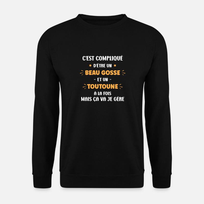 beau gosse Toutoune - Sweat-shirt Unisexe - noir