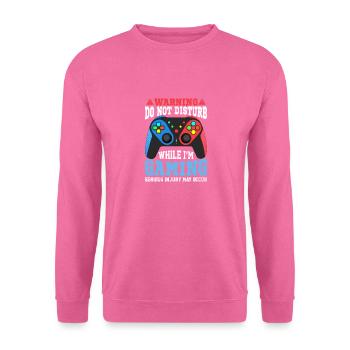 not disturb While Gaming - Unisex Sweatshirt - pink - Front