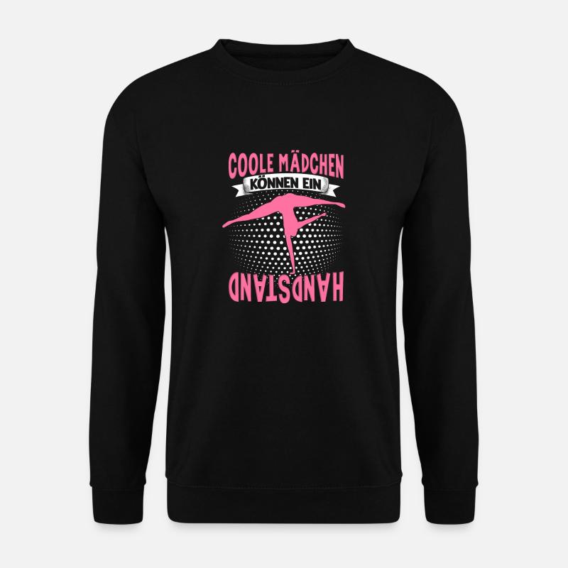 Handstände Handstand Turnerin Damen Mädchen - Unisex Pullover - Schwarz