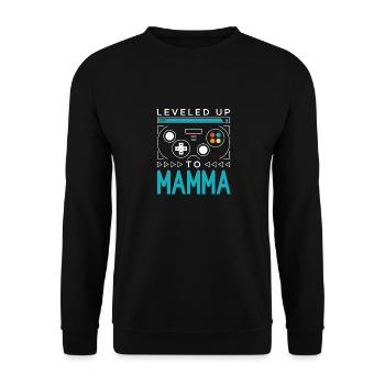 Mis à niveau à Mamma Gamer Maman Gaming Maman Famille - Sweat-shirt Unisexe - noir - Devant - Alina (178cm) & Michal (187cm)
