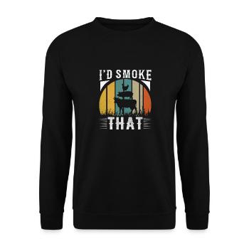 Retro Grillen - Unisex Pullover - Schwarz - Vorne - Alina (178cm) & Michal (187cm)