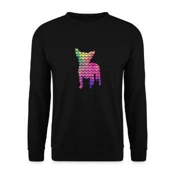 Heart Dog Lovers Chihuahua Puppy Saint-Valentin - Sweat-shirt Unisexe - noir - Devant - Alina (178cm) & Michal (187cm)