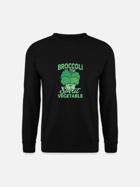 Broccoli Is My Spirit Vegetable Veggie Broccolies - Unisex Sweatshirt - black