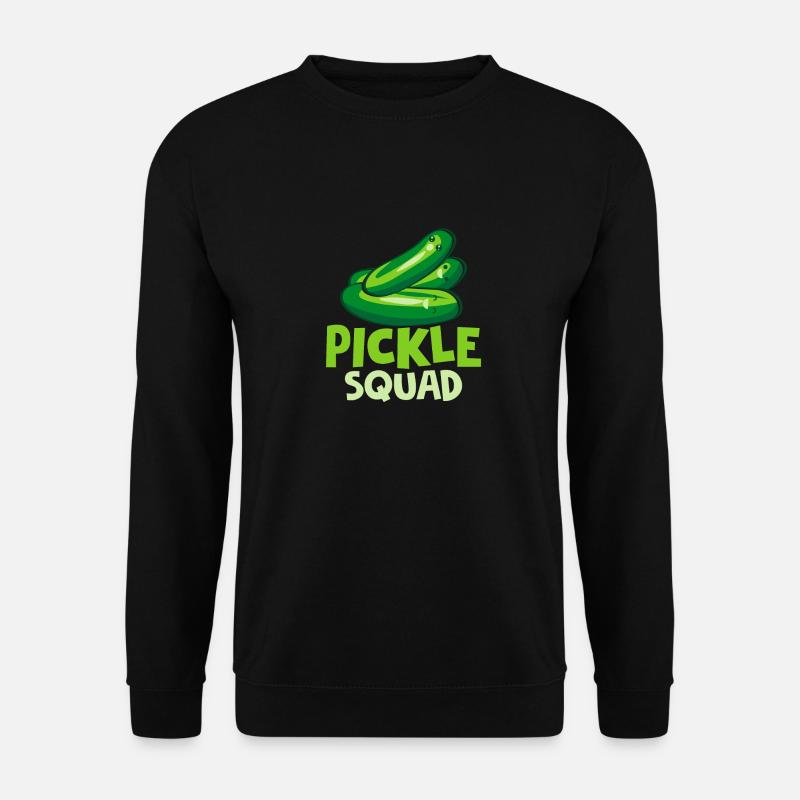 Pickle Squad Cucumber Pickles - Unisex Sweatshirt - black