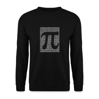 10000 Digits Pi Day Sign Math Nerd Funny - Unisex Sweatshirt - black - Front - Alina (178cm) & Michal (187cm)