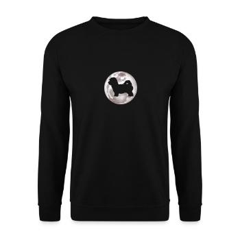 Maltipoo Hund Geschenk Hunderasse Maltipoo - Unisex Pullover - Schwarz - Vorne - Alina (178cm) & Michal (187cm)