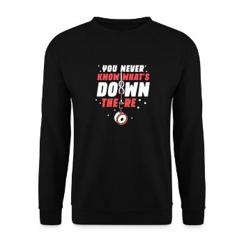 Magnet Fisherman Chasse au trésor de pêche magnétique - Sweat-shirt Unisexe - noir - Devant - Alina (178cm) & Michal (187cm)