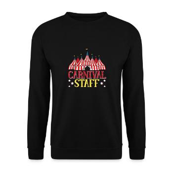 Zirkuspartyzubehör - Karnevalspersonal - Unisex Pullover - Schwarz - Vorne - Alina (178cm) & Michal (187cm)