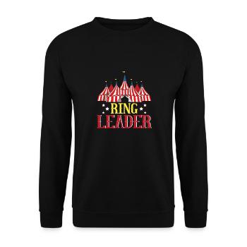 Circus Party Accessories - Ringführer - Unisex Sweatshirt - black - Front - Alina (178cm) & Michal (187cm)