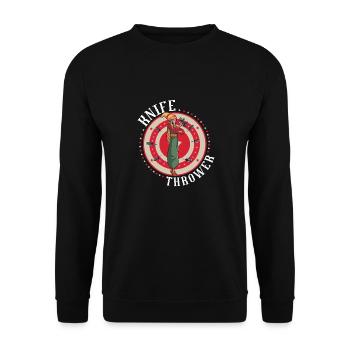 Zirkuspartyzubehör - Karnevalspersonal - Unisex Pullover - Schwarz - Vorne - Alina (178cm) & Michal (187cm)