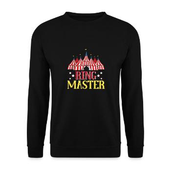 Circus Party Accessories - KarnevalsMitarbeiter Ring - Unisex Sweatshirt - black - Front - Alina (178cm) & Michal (187cm)