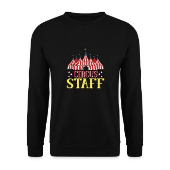 Zirkuspartyzubehör - Karnevalspersonal - - Unisex Pullover - Schwarz - Vorne - Alina (178cm) & Michal (187cm)
