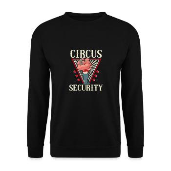 Circus Party Accessories - Carnival Staff - Unisex Sweatshirt - black - Front - Alina (178cm) & Michal (187cm)