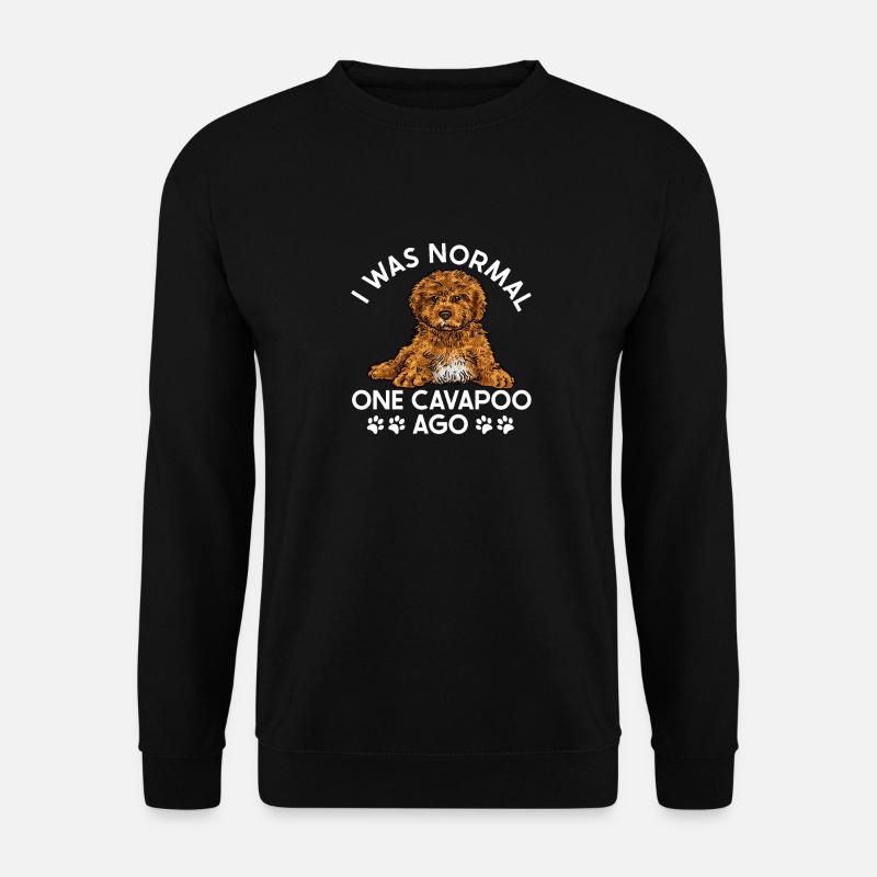 Cavapoo Cavoodle Capoodle Dog - Unisex Sweatshirt - black