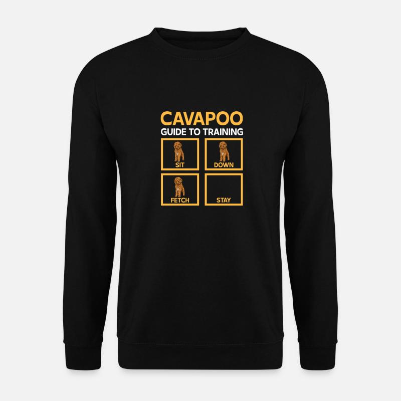 Cavapoo Cavoodle Capoodle Chien - Sweat-shirt Unisexe - noir