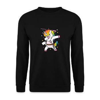 Friseurin Friseur Frisör und Haarstylist Dabbing - Unisex Pullover - Schwarz - Vorne - Alina (178cm) & Michal (187cm)