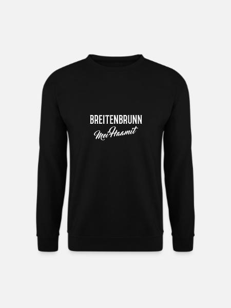 Breitenbrunn mei haamit - Unisex Pullover - Schwarz