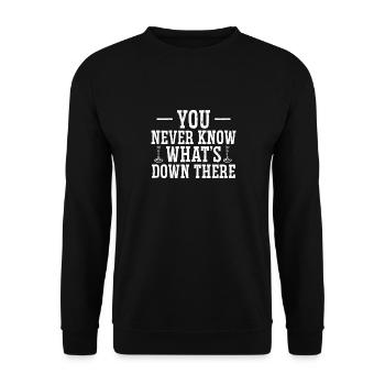 Metaldetektor Schatzsucher Schatzsuche - Unisex Pullover - Schwarz - Vorne - Alina (178cm) & Michal (187cm)