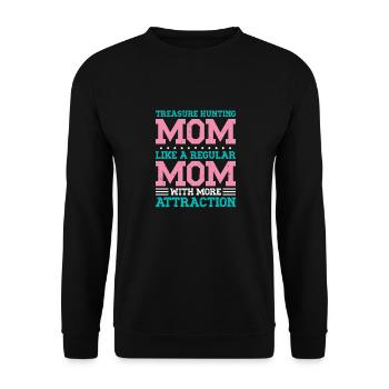 Metaldetektor Schatzsucher Schatzsuche - Unisex Pullover - Schwarz - Vorne - Alina (178cm) & Michal (187cm)