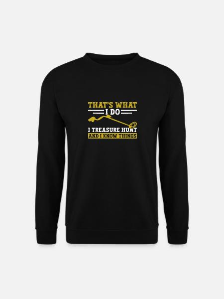 Metaldetektor Schatzsucher Schatzsuche - Unisex Pullover - Schwarz