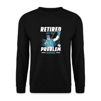Magnetfischer Magnetangeln Schatzsuche - Unisex Pullover - Schwarz - Vorne - Alina (178cm) & Michal (187cm)