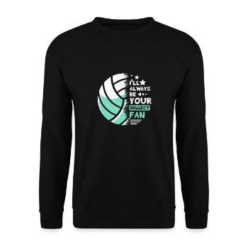 I'll always be your biggest fan volleyball - Unisex Pullover - Schwarz - Vorne - Alina (178cm) & Michal (187cm)