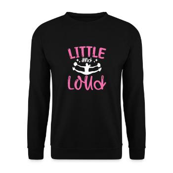 Little and Loud Cheerleading Gymnastic Sport - Unisex Pullover - Schwarz - Vorne - Alina (178cm) & Michal (187cm)