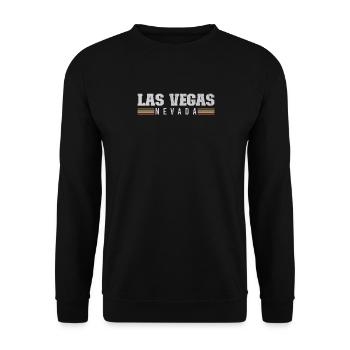 Las Vegas Nevada Desert City Party Gambling Trip - Unisex Sweatshirt - black - Front - Alina (178cm) & Michal (187cm)