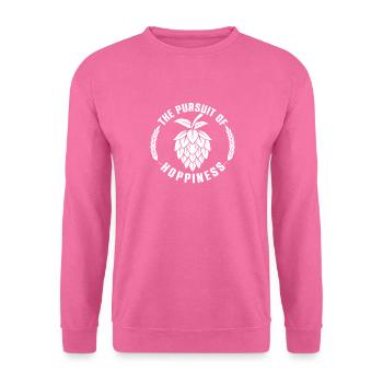 La poursuite de la convivialité Bierbrauer Bier Hopfen - Sweat-shirt Unisexe - rose - Devant