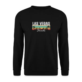 Las Vegas Nevada Desert City Party Gambling Trip - Sweat-shirt Unisexe - noir - Devant - Alina (178cm) & Michal (187cm)