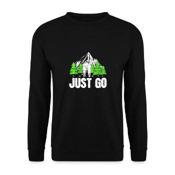 Allez-y - Sweat-shirt Unisexe - noir - Devant - Alina (178cm) & Michal (187cm)