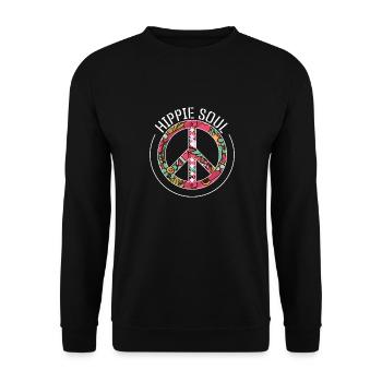 Âme hippie - Sweat-shirt Unisexe - noir - Devant - Alina (178cm) & Michal (187cm)