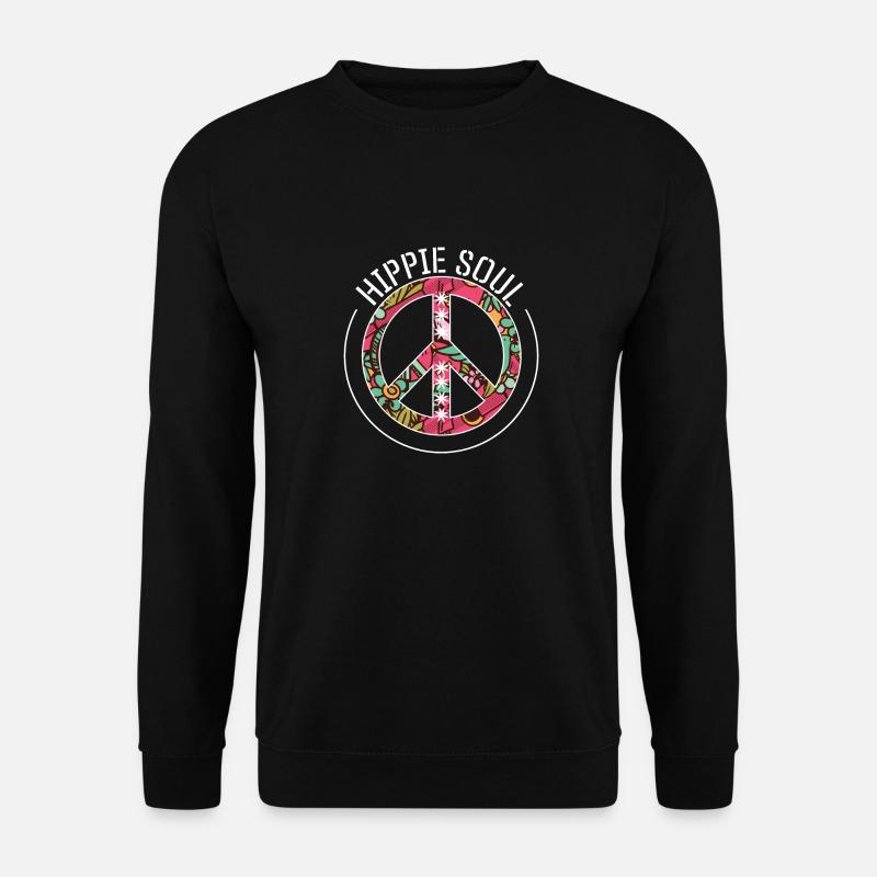 Âme hippie - Sweat-shirt Unisexe - noir