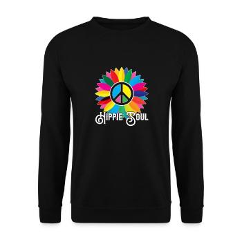 Âme hippie - Sweat-shirt Unisexe - noir - Devant - Alina (178cm) & Michal (187cm)