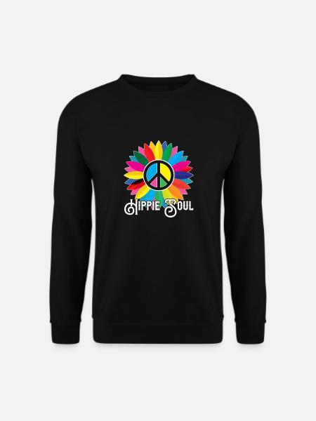 Hippie soul - Unisex Sweatshirt - black